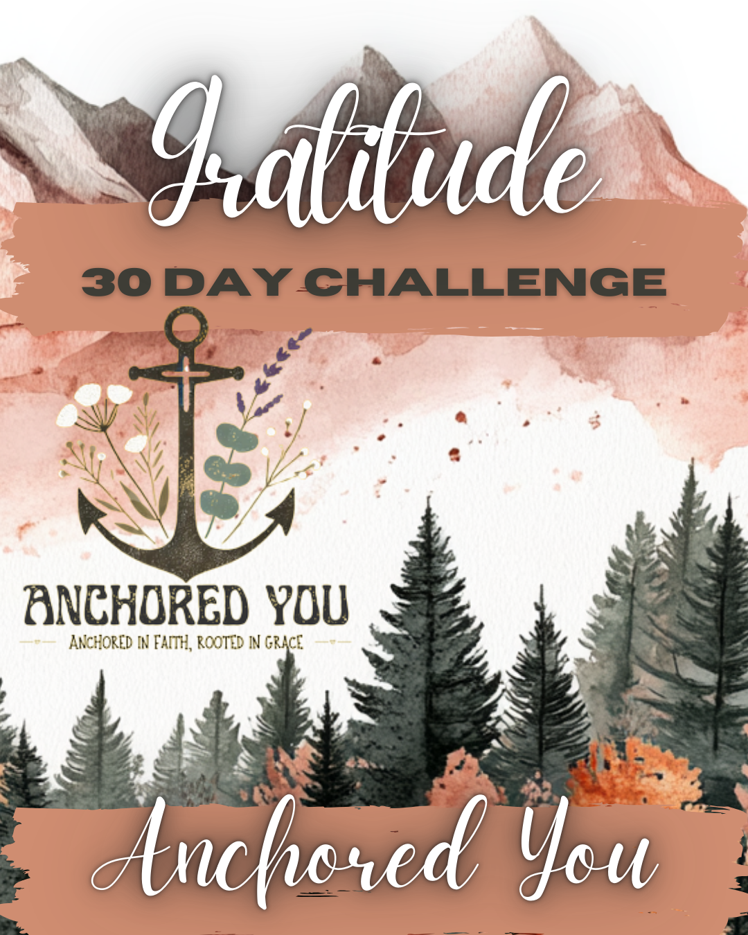 Anchored You 30-Day Gratitude Journal