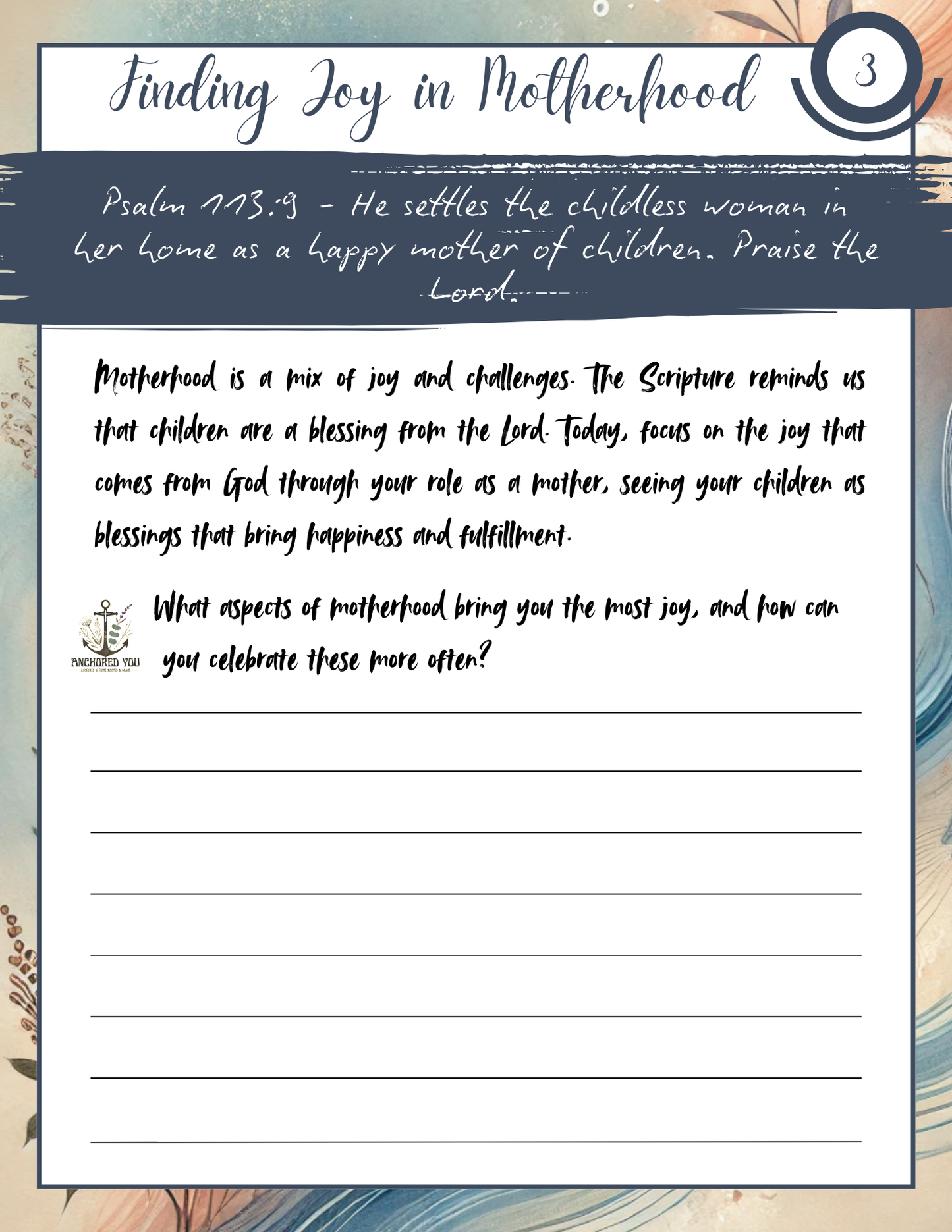 Grace in the Chaos – A 5-Minute Faith Journal for Busy Moms